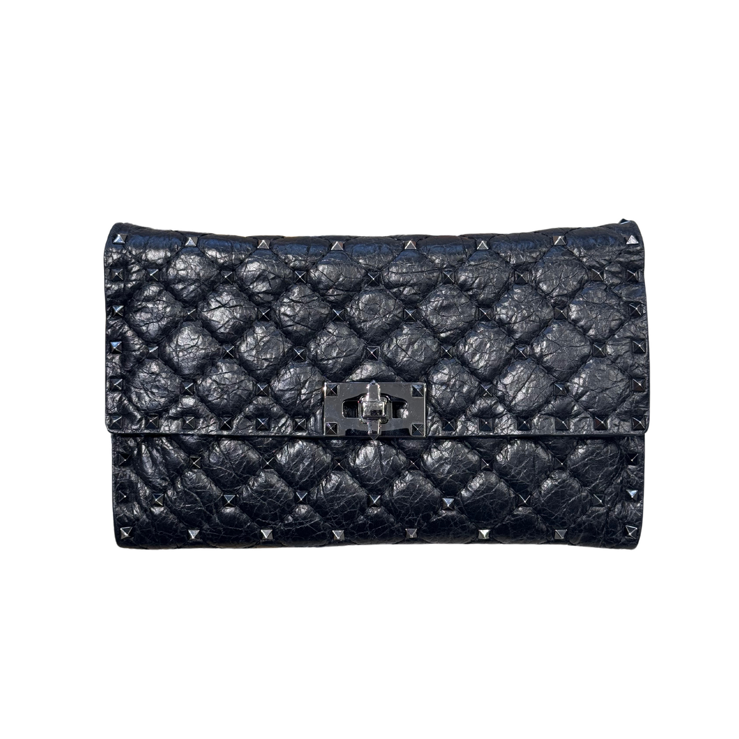 POCHETTE VALENTINO SPIKE NERA