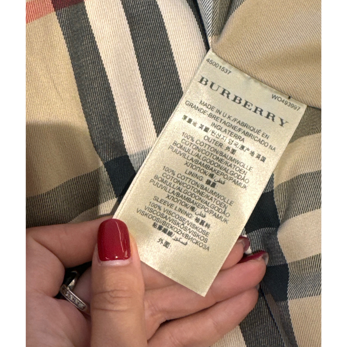 IMPERMEABILE BURBERRY BEIGE