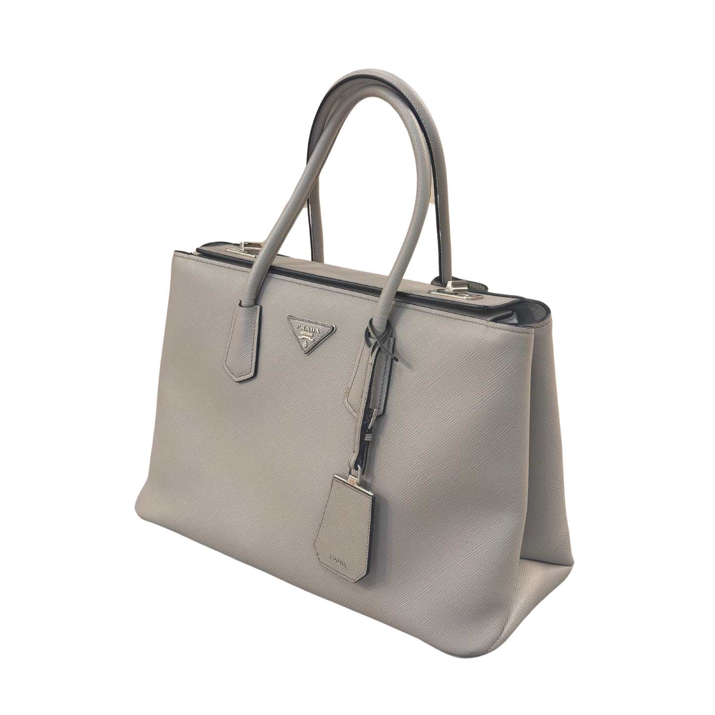 PRADA PELLE SAFFIANO GRIGIO GHIACCIO