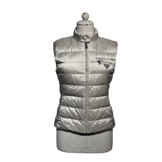 GILET PRADA GRIGIO PERLA