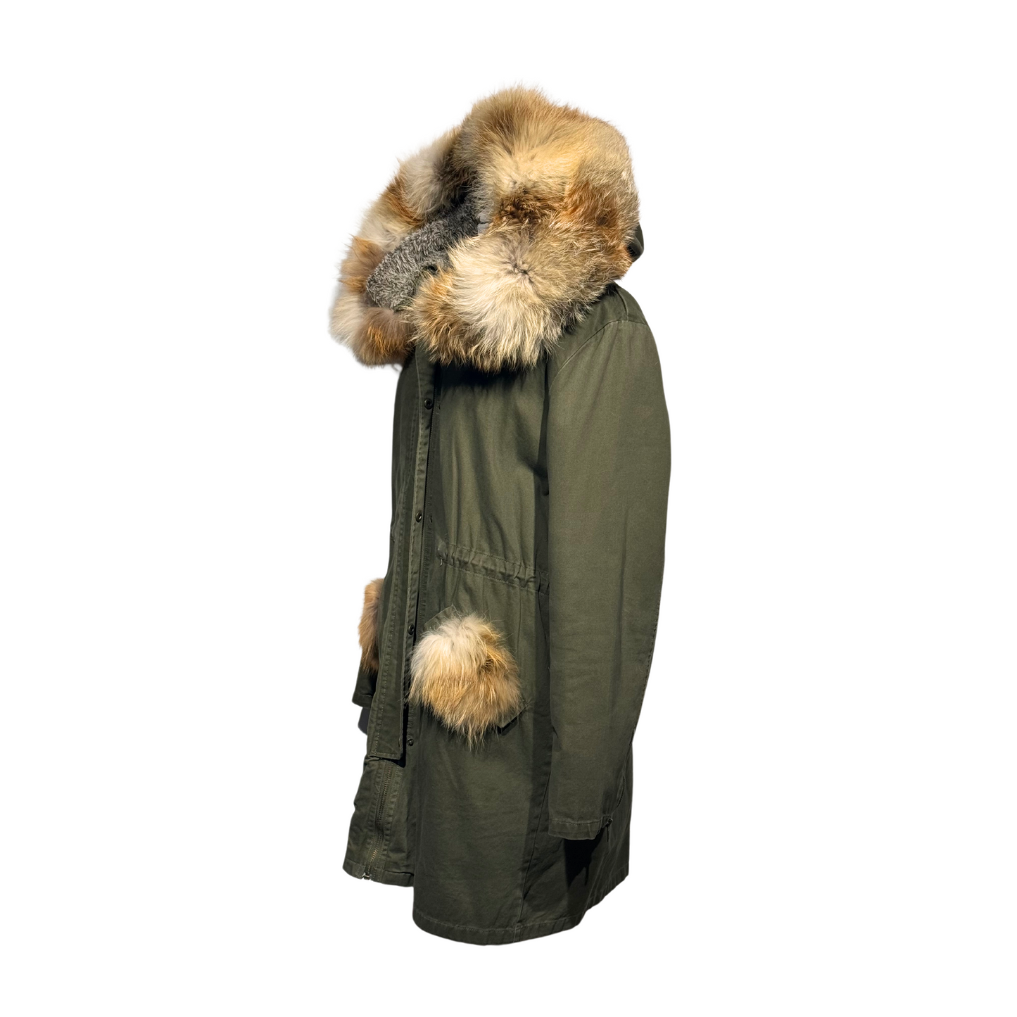 PARKA VERDE PELO VOLPE