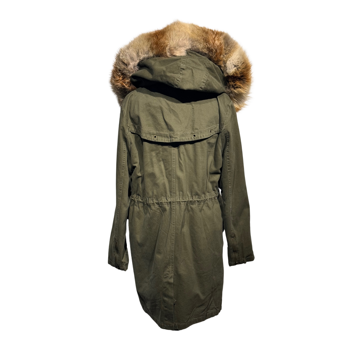 PARKA VERDE PELO VOLPE