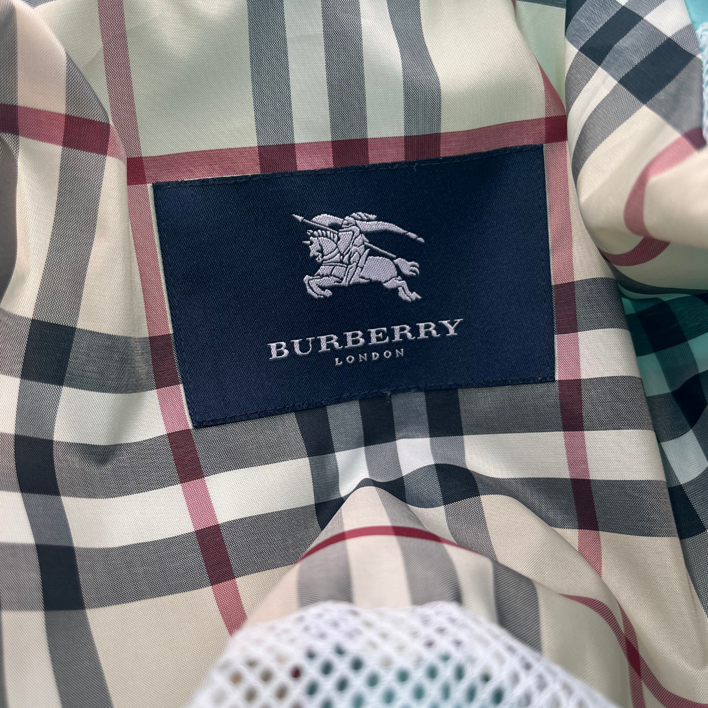 IMPERMEABILE BURBERRY TURCHESE