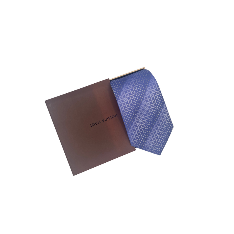 Louis Vuitton cravatta azzurra – Pureluxury